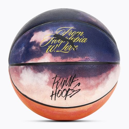 Krepšinio kamuolys PUMA Hooptopia Sunset Basketball flame orange/puma black/multicolor dydis 7