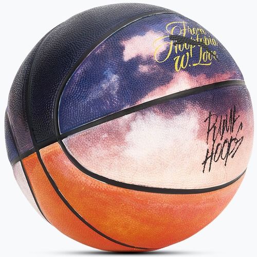 Krepšinio kamuolys PUMA Hooptopia Sunset Basketball flame orange/puma black/multicolor dydis 7