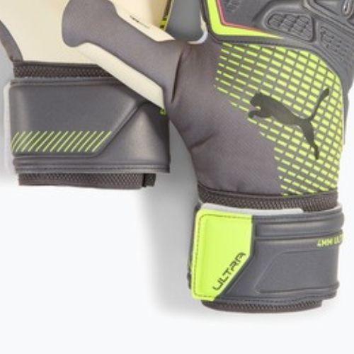 Vartininko pirštinės PUMA Ultra Pro NC matte aged silver/yellow alert