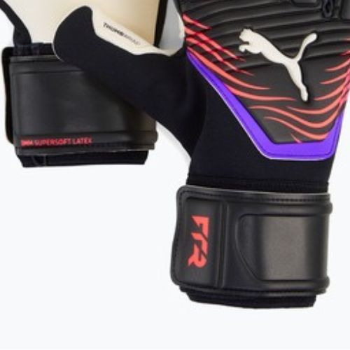 Vartininko pirštinės PUMA Future Pro Hybrid puma black/glowing red/purple glimmer