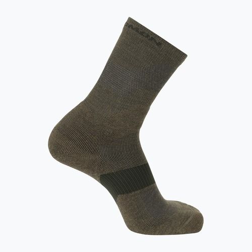 Kojinės Salomon X Ultra Crew martini olive/stone grey