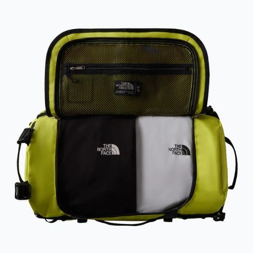 Kelioninis krepšys The North Face Base Camp Duffel S 50 l sulphur spring green/tnf black
