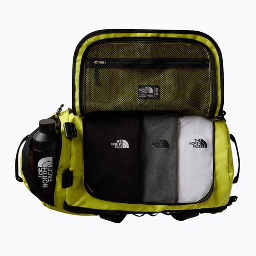Kelioninis krepšys The North Face Base Camp Duffel M 71 l sulphur spring green/tnf black