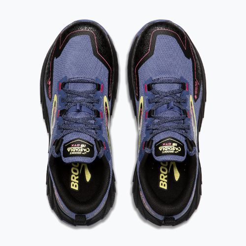 Moteriški bėgimo batai Brooks Cascadia 18 GTX grey blue/black/pink