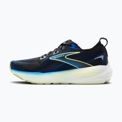 Vyriški bėgimo batai Brooks Glycerin 22 wide fit black/cobalt/neo yellow