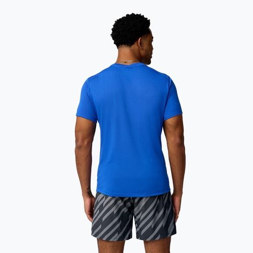 Vyriški bėgimo marškinėliai Brooks Distance 3.0 neo blue/brooks logo