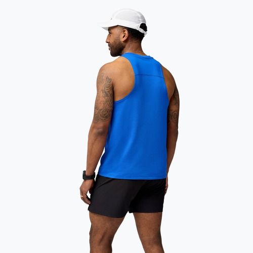 Vyriškas bėgimo tank topas Brooks Atmosphere Singlet 3.0 neo blue