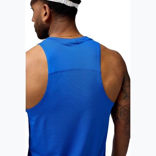 Vyriškas bėgimo tank topas Brooks Atmosphere Singlet 3.0 neo blue