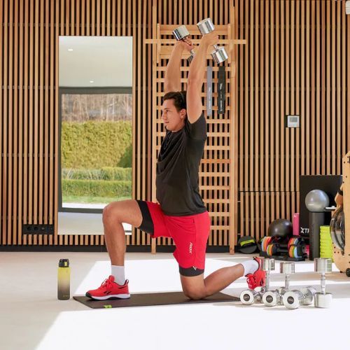 Chromuoti hanteliai XTREXO 2x7 kg sidabriniai