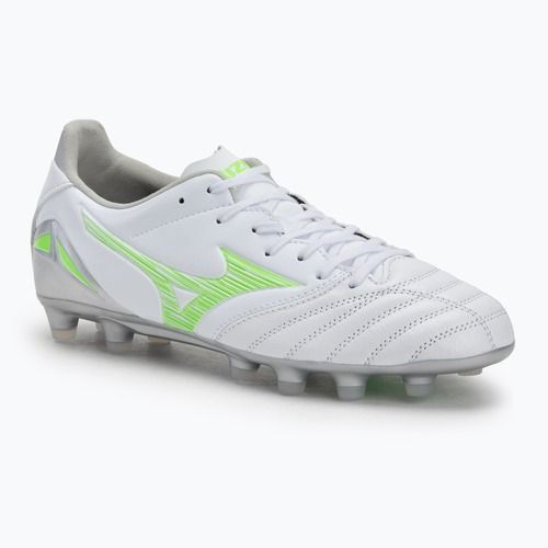 Vyriški futbolo bateliai Mizuno Morelia Neo IV Pro Md white/neon green/cool gray 3c