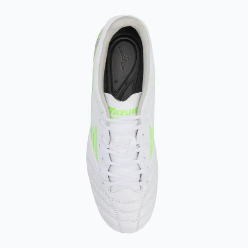 Vyriški futbolo bateliai Mizuno Morelia Neo IV Pro Md white/neon green/cool gray 3c