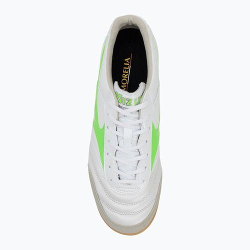 Vyriški futbolo batai Mizuno Morelia Sala Elite IN white/neon green/galaxy silver
