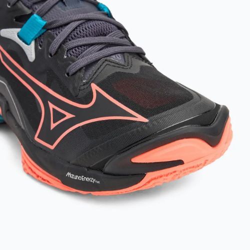 Tinklinio bateliai Mizuno Wave Lightning Z8 black/neon flame/peacock blue