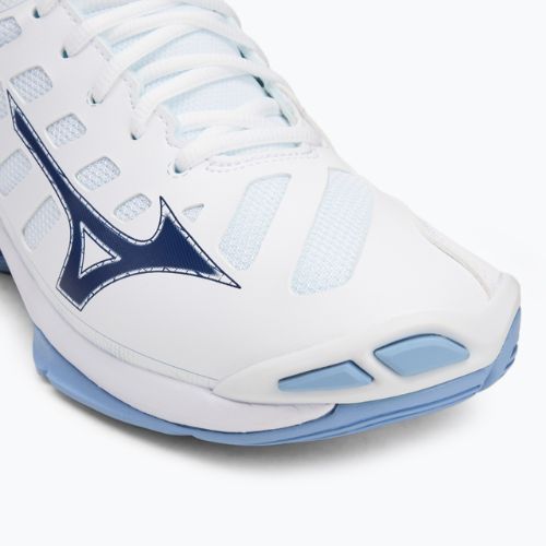 Tinklinio bateliai Mizuno Wave Voltage 2 Mid white/bellwether blue/bel air blue