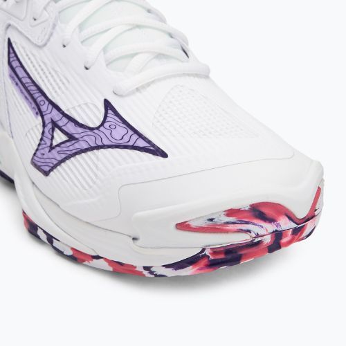 Tinklinio bateliai Mizuno Wave Momentum 3 white/violet indigo/camellia rose