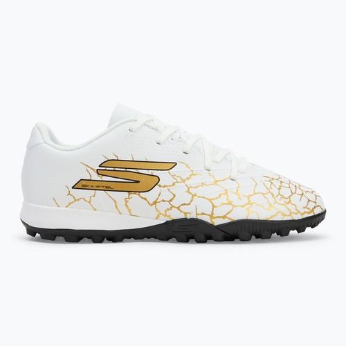 Vaikiški futbolo batai SKECHERS Skx_1.5 Youth Jr TF white/gold