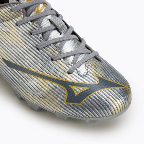 Vaikiški futbolo batai Mizuno α II Select Jr Md galaxy silver/8605 c/gold