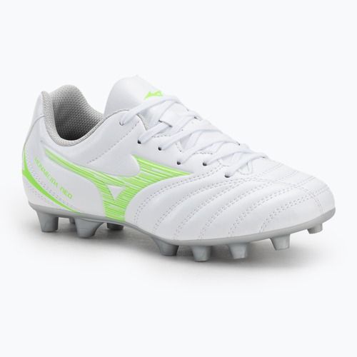 Vaikiški futbolo batai Mizuno Monarcida Neo III Select Jr Md white/neon green