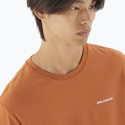 Vyriški marškinėliai Salomon Logo Tee sierra