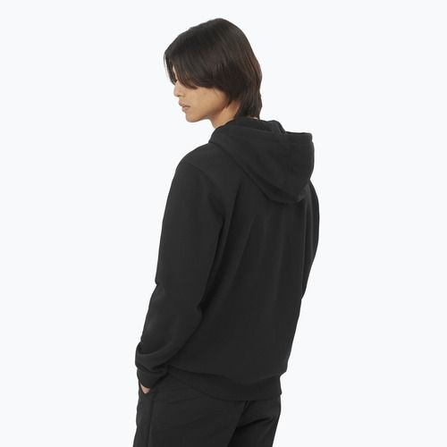 Vyriškas džemperis Salomon Logo Full Zip Hoodie deep black