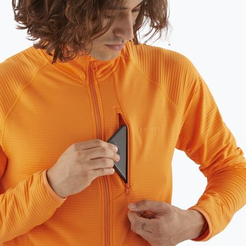 Vyriškas žygio džemperis Salomon Lightwarm Full Zip turmeric