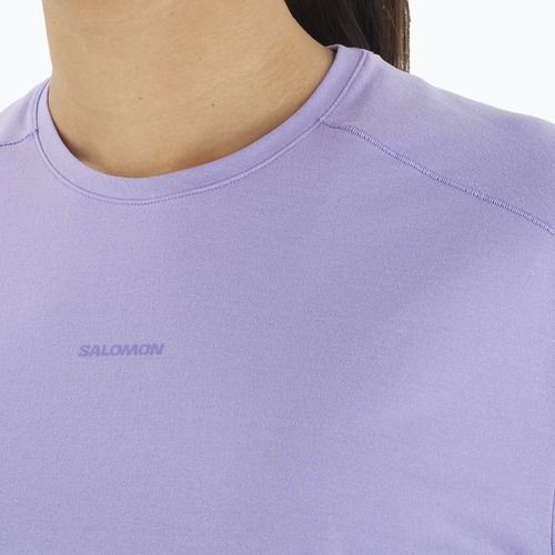Moteriški marškinėliai Salomon Trackline Tee SS violet tulip