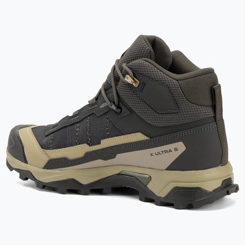 Vyriški žygio batai Salomon X Ultra 5 MID GTX peat / gray green / blue nights