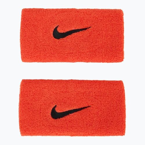 Riešų juostos Nike Swoosh Doublewide Wristbands 2 vnt. bright crimson/cave purple