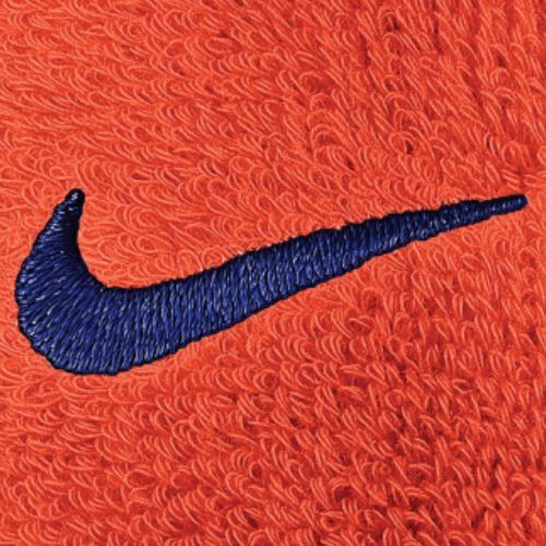 Galvos juosta Nike Swoosh Wristbands team orange/college navy