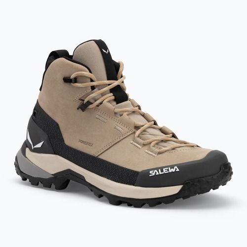 Moteriški žygio batai Salewa Puez Leather Mid Ptx quicksand / onyx