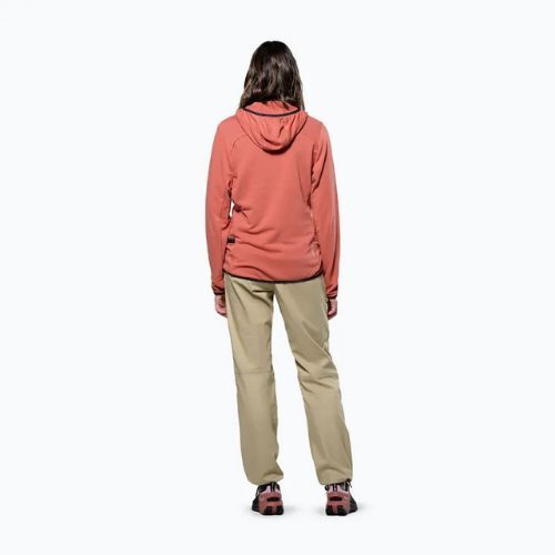 Moteriškas žygio džemperis Salewa Agner Hemp 2 Hooded etruscan red