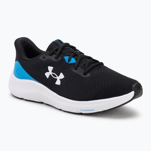 Vyriški bėgimo batai Under Armour Charged Pursuit 4 black/electric blue/white