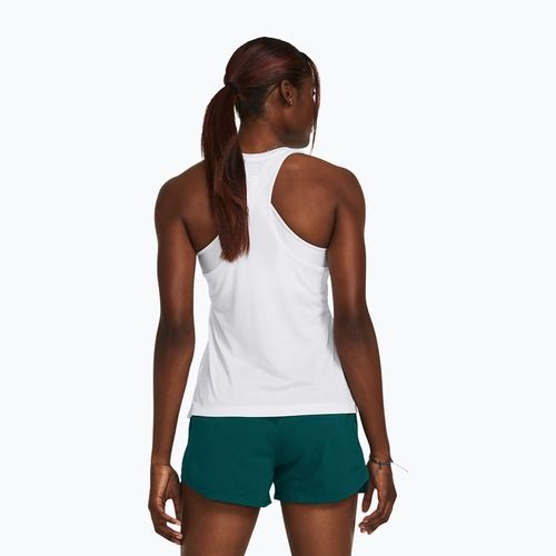 Moteriškas bėgimo tank topas Under Armour Launch Singlet white/reflective