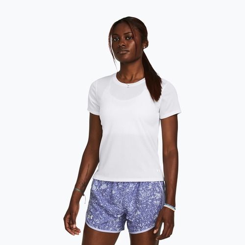 Moteriški bėgimo marškinėliai Under Armour Launch white/reflective