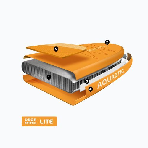 Rinkinys pripučiama lenta SUP AQUASTIC This 12'0" orange