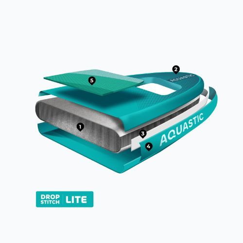 Rinkinys pripučiama lenta SUP AQUASTIC Vista 11'2" green
