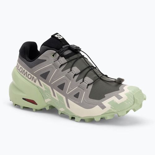 Moteriški bėgimo batai Salomon Speedcross 6 castlerock/vanilla ice/smoke green
