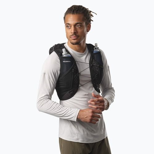 Bėgimo liemenė Salomon Active Skin 12 Set black/metal