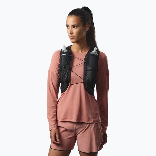 Moteriška bėgimo liemenė Salomon Active Skin 12 Set black/metal