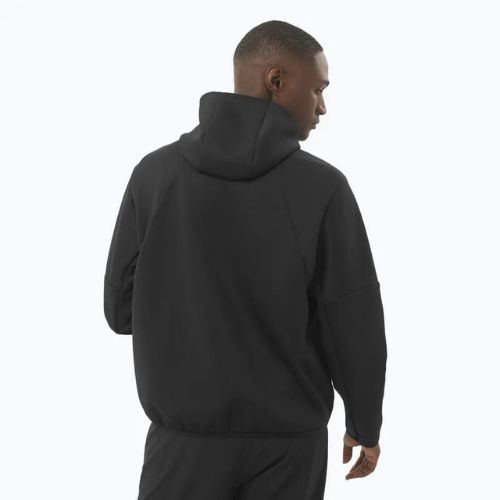 Vyriškas džemperis Salomon SHAKEout Half Zip Hooded deep black