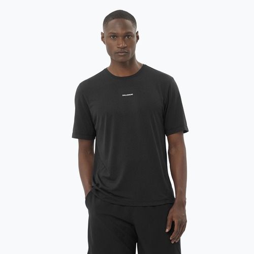 Vyriški bėgimo marškinėliai Salomon SHAKEout Core deep black