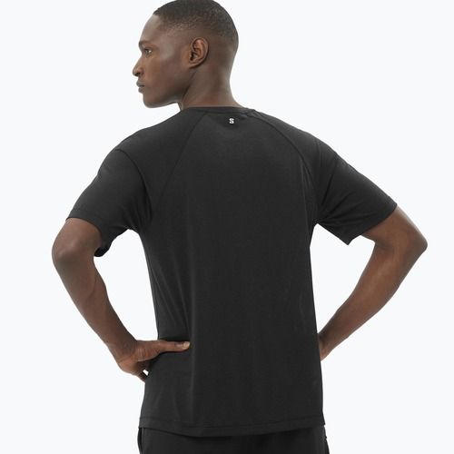 Vyriški bėgimo marškinėliai Salomon SHAKEout Core deep black