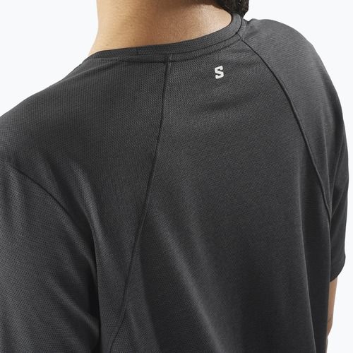 Moteriški bėgimo marškinėliai Salomon SHAKEout Core deep black