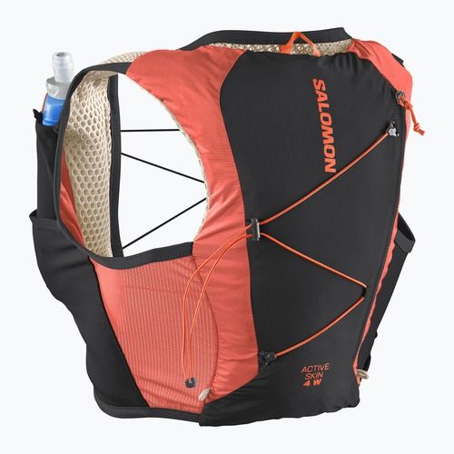 Moteriška bėgimo liemenė Salomon Active Skin 4 Set emerglow/black