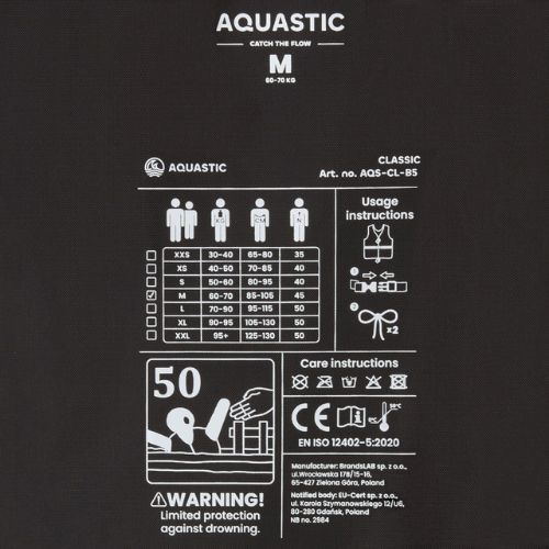 Apsauginė liemenė AQUASTIC Classic 50N raudona