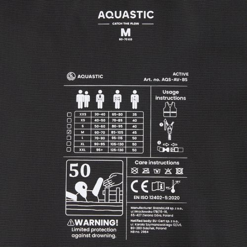 Apsauginė liemenė AQUASTIC Active 50N raudona