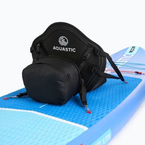 Baidarės sėdynė irklentei SUP AQUASTIC AQS-B4I187-BK su krepšiu paaukštinta juoda