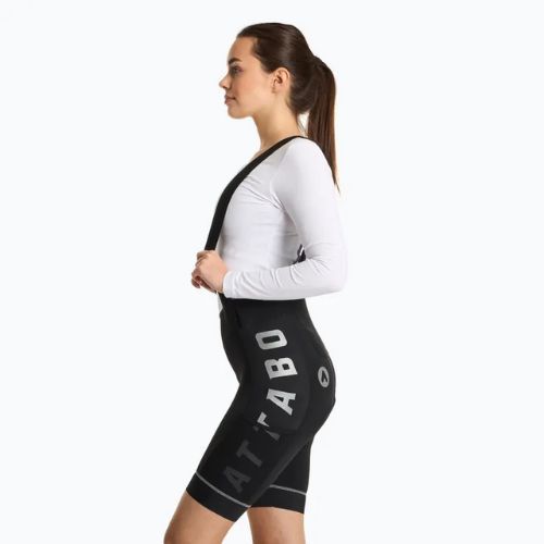 Moteriški dviračių šortai ATTABO Kirun Pro WMNS Bib Shorts Cargo juodi