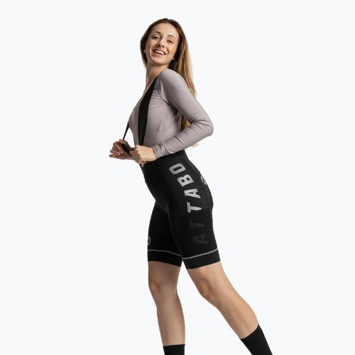 Moteriški dviračių šortai ATTABO Kirun Pro WMNS Bib Shorts Cargo juodi