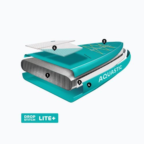 Irklentė SUP AQUASTIC Touring 12'6" žalia
